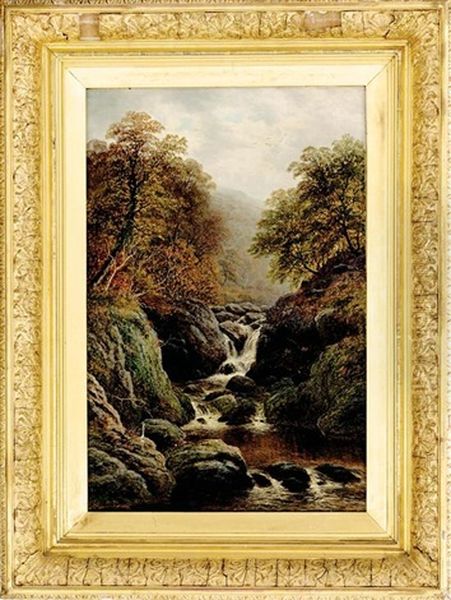 On The Lledr (+ Torrent Walk, Nr Dolgellau; Pair) Oil Painting by William Mellor