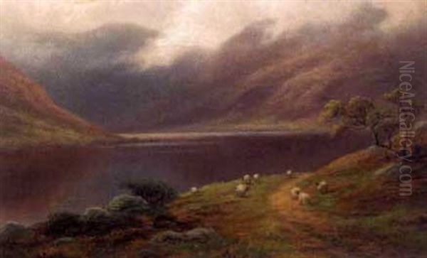 Casedale Farm, Near Grasmere, Westmorland (+ Silver Howe From Rydal Lake, Westmorland; Pair) Oil Painting by William Mellor