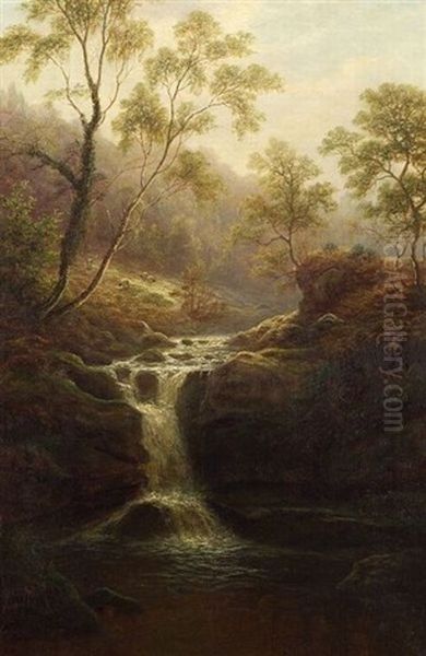 Fairy Dell, Near Ilkley Oil Painting by William Mellor