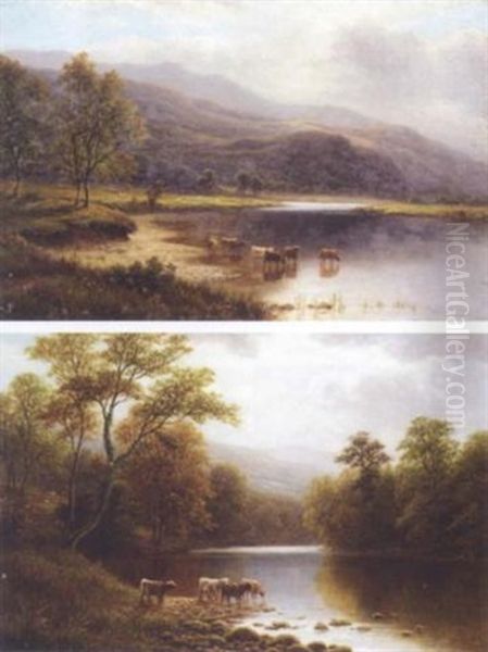 On The Wharfe, Near Beamsley Oil Painting by William Mellor