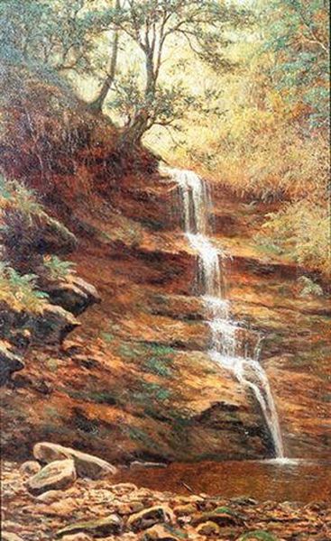 Black Foss, Near Ilkley Oil Painting by William Mellor