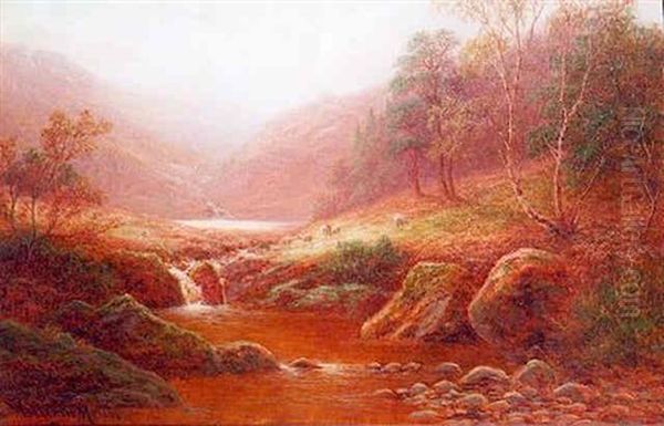 View Near Capel Curig, North Wales Oil Painting by William Mellor