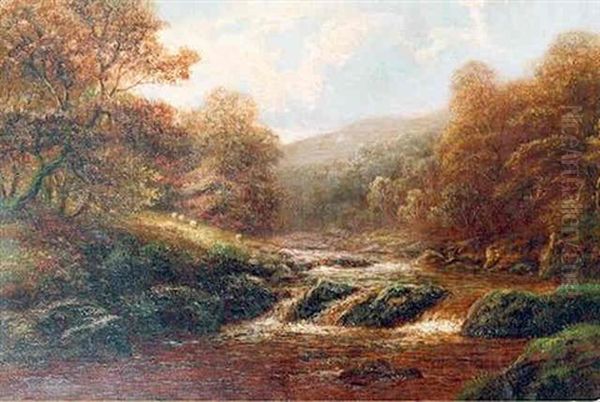 On The Greta, Rokeby Oil Painting by William Mellor