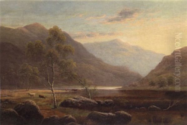 A Loch Landscape by William Mellor