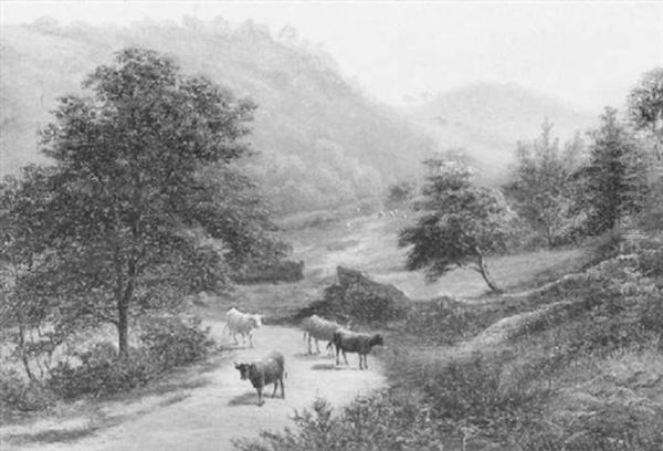 View In Langdale, Westmorland Oil Painting by William Mellor