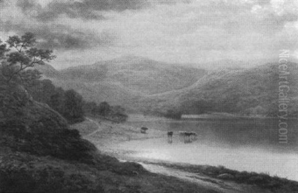 Thirlmere, Westmorland Oil Painting by William Mellor