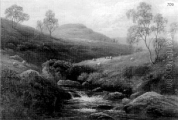 On Barden Moors, Yorkshire Oil Painting by William Mellor