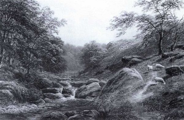 Shipley Glen, Yorkshire Oil Painting by William Mellor