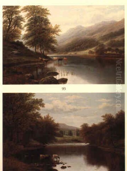 Bolton Abbey, On The Wharfe, Yorkshire Oil Painting by William Mellor