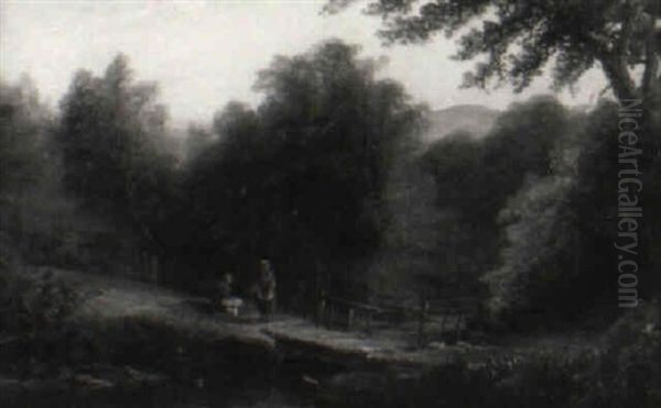 Beamsby Beck Oil Painting by William Mellor