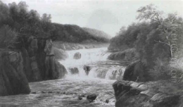 Aysgarth Falls Oil Painting by William Mellor