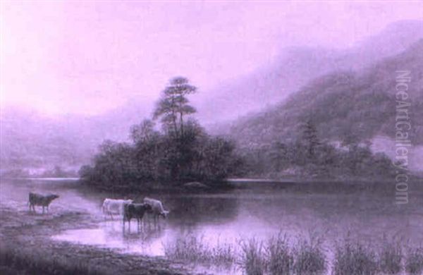 Rydal Water, Near Ambleside, Westmoreland Oil Painting by William Mellor