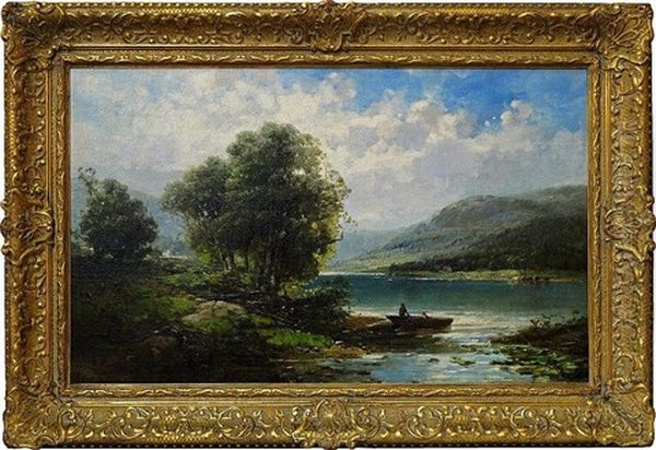 A Spring Morning On The Delaware Oil Painting by Andrew Melrose