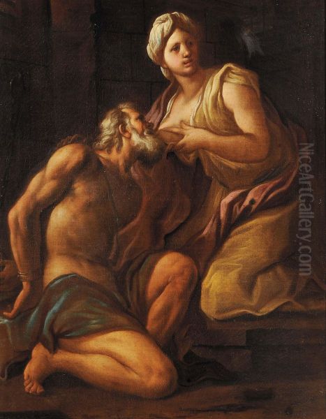 Carita' Romana Oil Painting by Gian Lorenzo Bertolotto