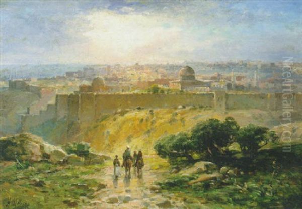 Jerusalem Seen From Mount Of Olives by Andrew Melrose