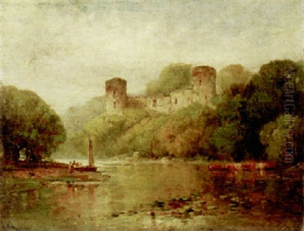 Bothwell Castle On Clyde Oil Painting by Andrew Melrose