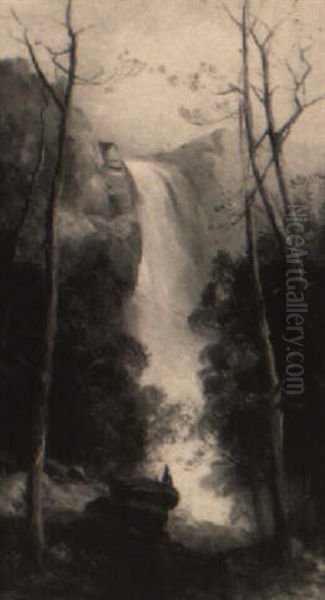 The Falls Of Minnehaha, Minnesota Oil Painting by Andrew Melrose