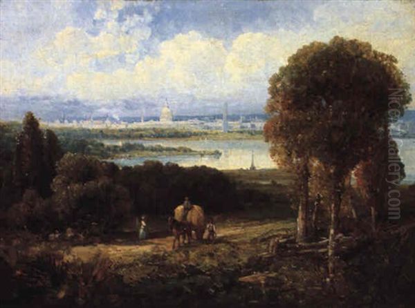 View Of Washington D.c. Oil Painting by Andrew Melrose