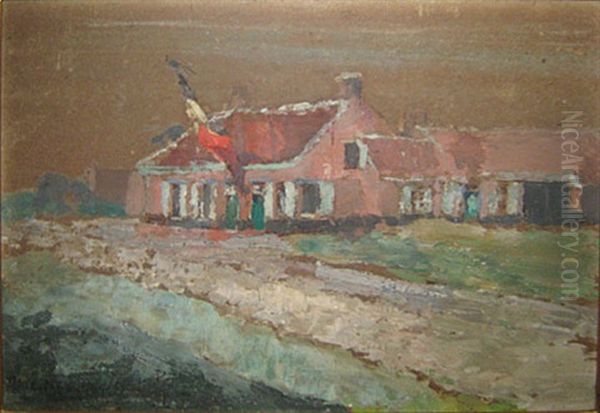 De Afspanning Op De Driehoek Oil Painting by Marten Melsen