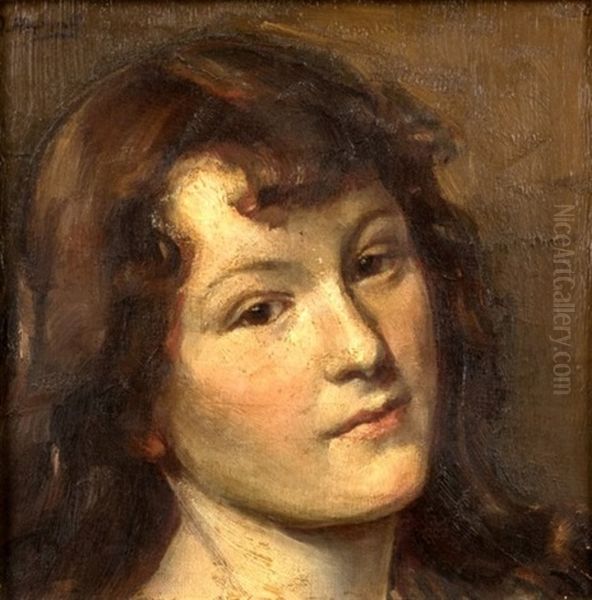 Portrait Of A Lady Oil Painting by Antonia Meither Melville