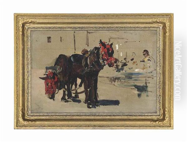 La Toilette Des Mules Oil Painting by Arthur Melville