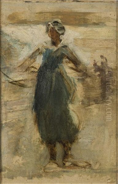 Gitana Dancing Girl, Granada '90 Oil Painting by Arthur Melville