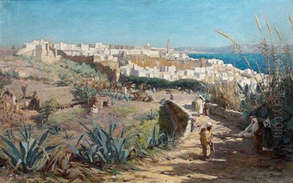 Vue De La Ville De Tanger Oil Painting by Arthur Melville