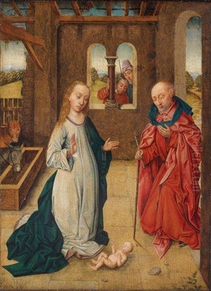 Nativite Oil Painting by Hans Memling