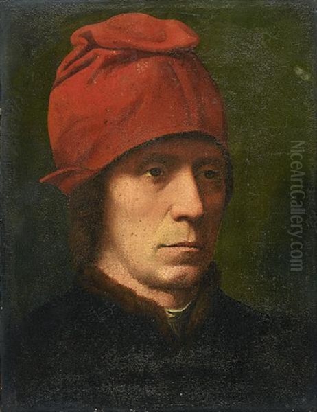 Portrait Of A Man In A Fur-trimmed Coat Oil Painting by Hans Memling