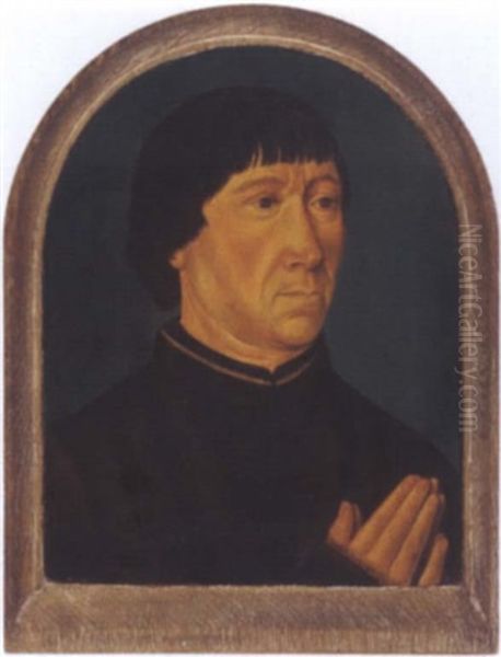 Bildnis Eines Betenden Mannes Oil Painting by Hans Memling