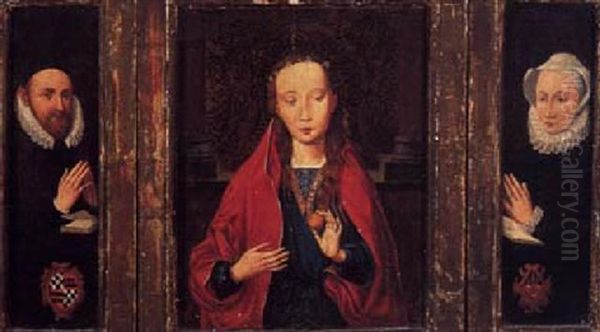 The Madonna Holding An Orange Oil Painting by Hans Memling