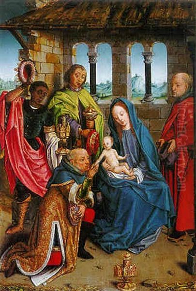 L'adoration Des Rois Mages Oil Painting by Hans Memling