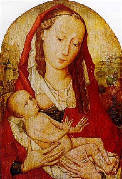 Madonna And Child Oil Painting by Hans Memling