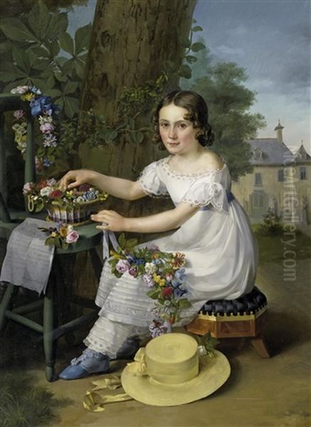 Portrat Der Emilie Oil Painting by Francois Guillaume Menageot