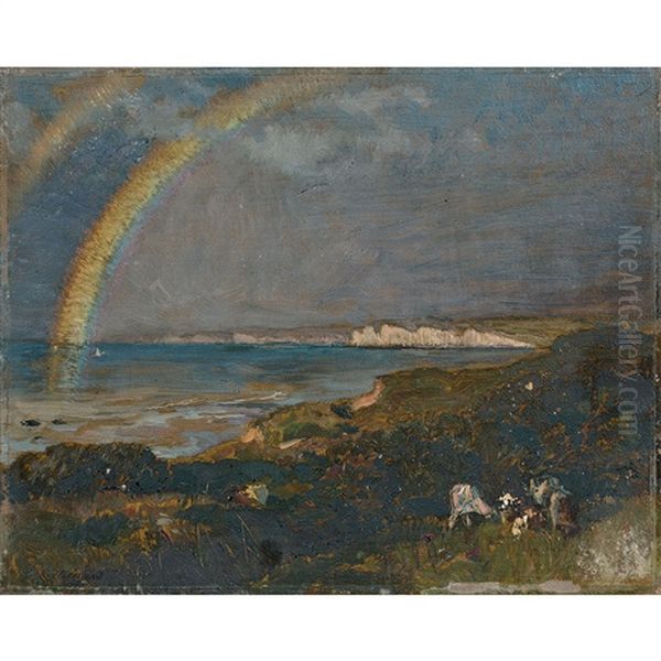 Arc-en-ciel A Varengeville Oil Painting by Emile Rene Menard