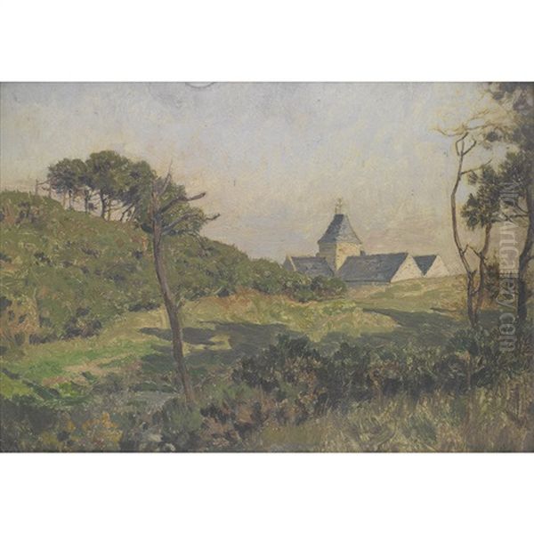 Eglise De Varengeville Oil Painting by Emile Rene Menard