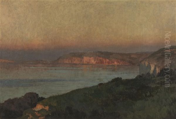 Paysage, Bord De Mer Oil Painting by Emile Rene Menard