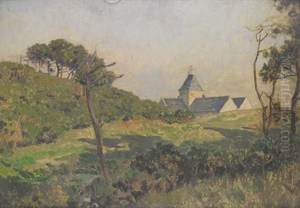 Eglise De Varengeville Oil Painting by Emile Rene Menard