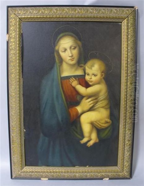 La Madonna Del Cranduca Oil Painting by Guilio Bertoncelli