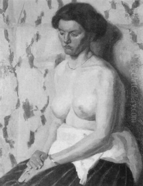 Seated Woman Oil Painting by Arthur Mendel