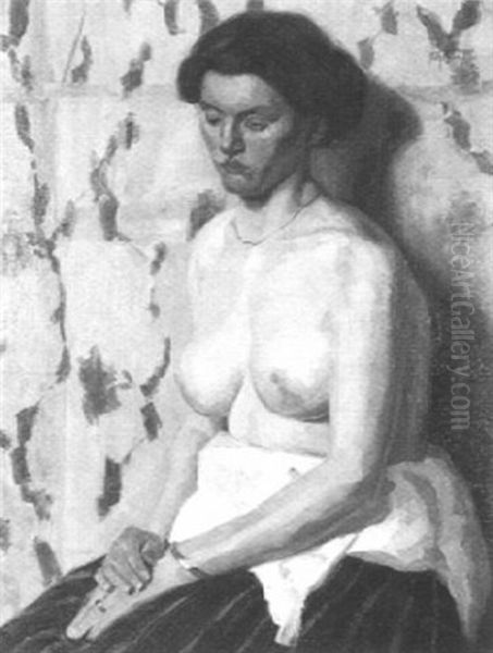 Seated Woman Oil Painting by Arthur Mendel