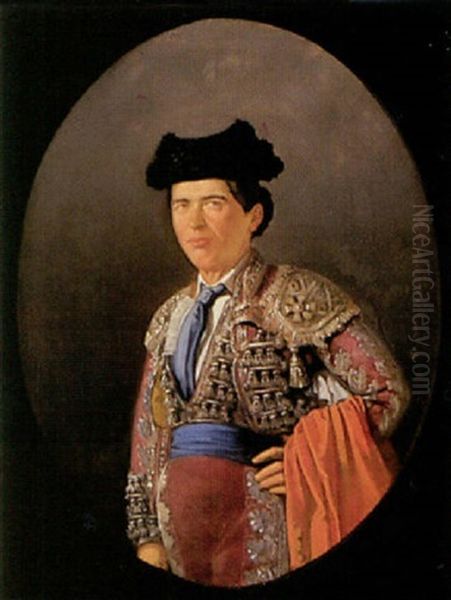 Torero Oil Painting by Francisco Javier de Mendiguchia