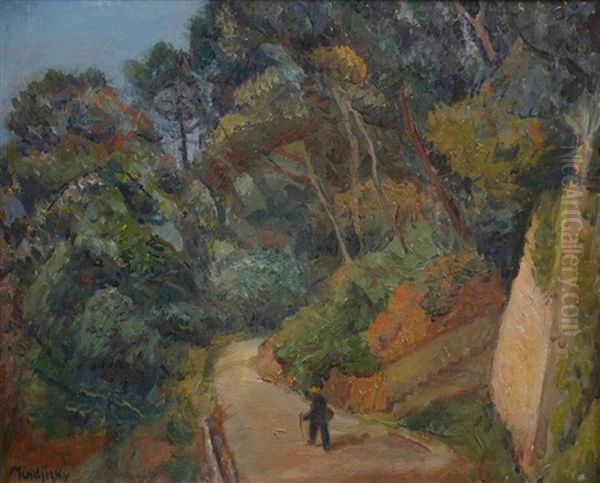 Chemin Provencal Oil Painting by Maurice Mendjisky