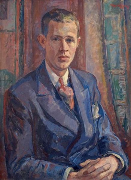 Portait D'homme Oil Painting by Maurice Mendjisky