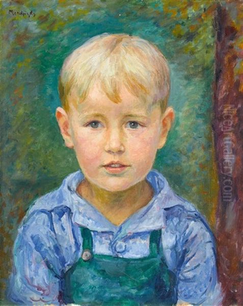 Jeune Garcon Oil Painting by Maurice Mendjisky