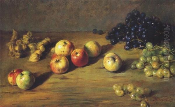 Natura Morta Con Frutta Oil Painting by Matteo Meneghini