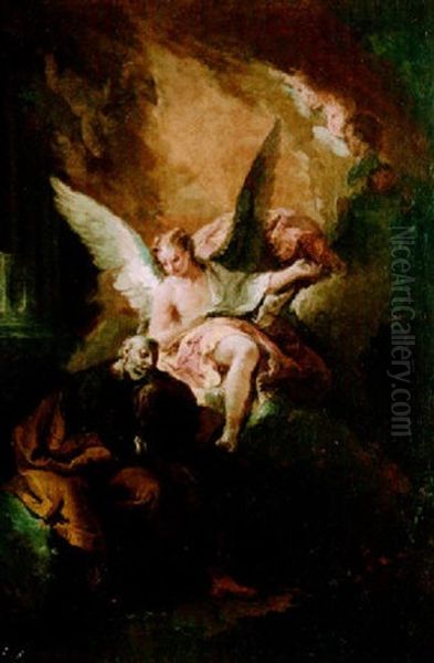 Joseph's Dream Oil Painting by Giustino Menescardi