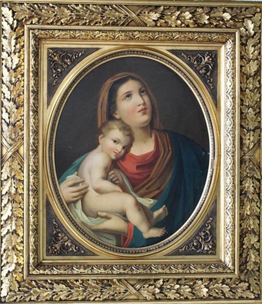 Maria With Jesus Oil Painting by Anton Raphael Mengs