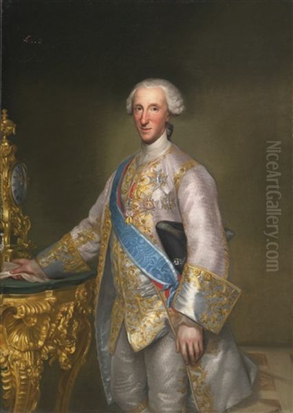 Don Luis Jaime Antonio De Borbon Y Farnesio, Infante Of Spain Oil Painting by Anton Raphael Mengs