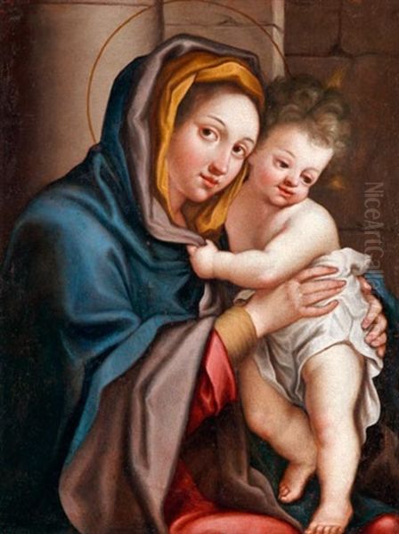 Madonna A Gyermek Jezussal Oil Painting by Anton Raphael Mengs